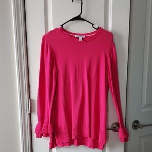 Isaac Mizrahi Fuchsia Sweater Medium